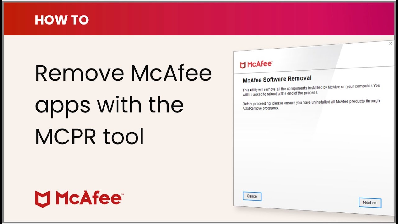MCPR Tool (McAfee Product Removal Tool)